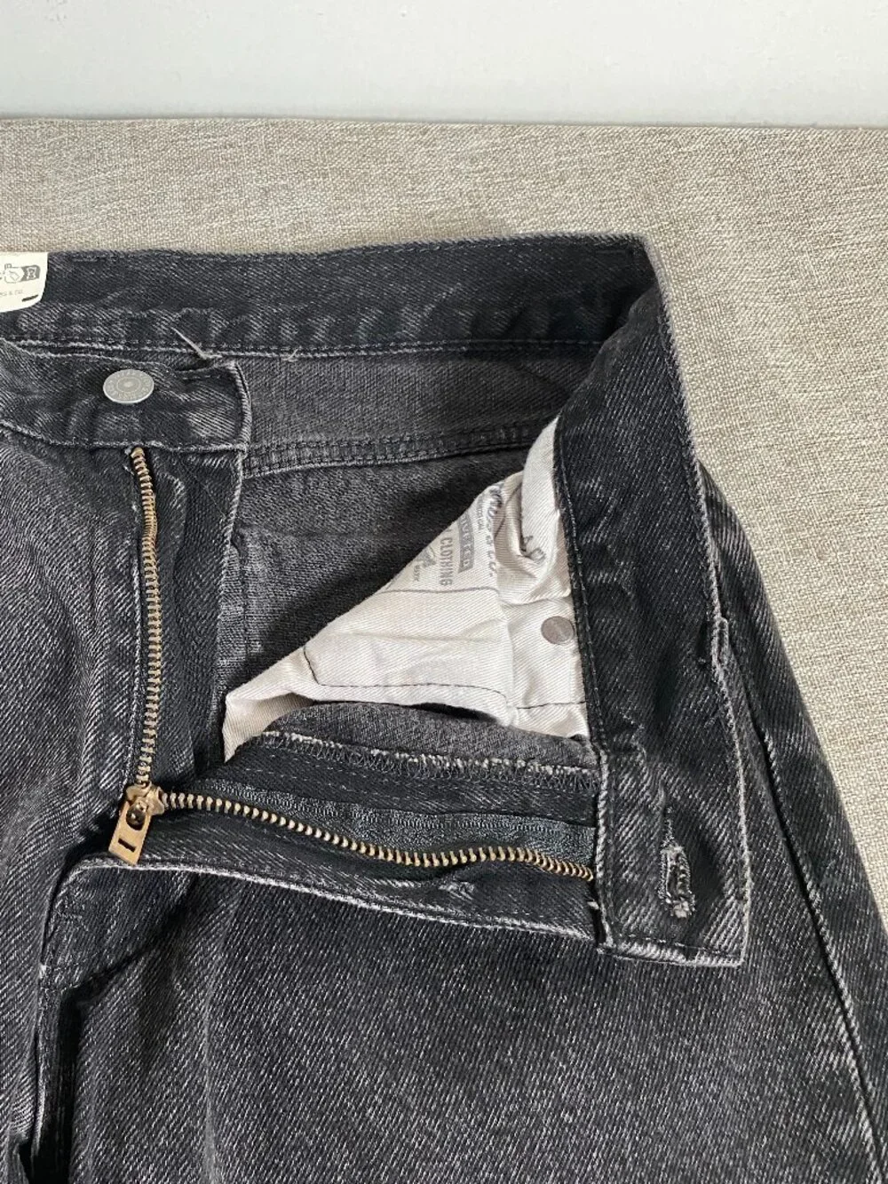 Levi's Premium 555 Relaxed Straight Denim Jeans Men's 30 x 30 Mid Rise Black NWT